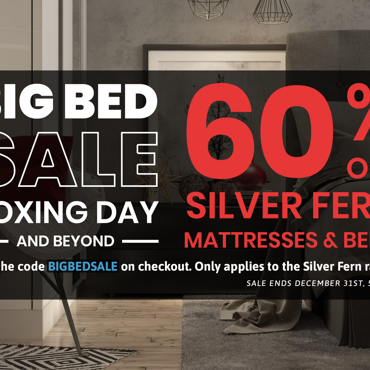 BIG BED BOXING DAY SALE Waitemata Backcare Beds